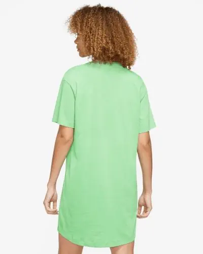 Women s Nike Sportswear Essential Light Green T Shirt Dress EKINSPORT