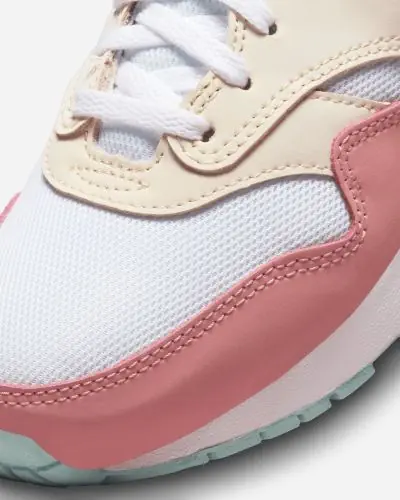 Chaussures Air Max 1 Blanc Rose pour Enfant EKINSPORT