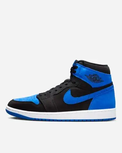 Chaussures Nike Air Jordan 1 Retro High OG Noir Bleu pour Homme EKINSPORT