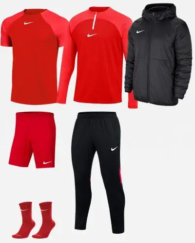Set producten Nike Academy Pro voor Kind. Trainingspak Jersey Korte broek Sokken Parka EKINSPORT