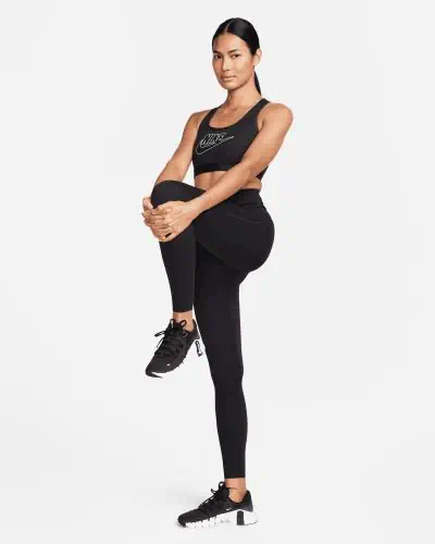 Brassiere Nike Swoosh Medium Support Logo Padded pour Femme EKINSPORT