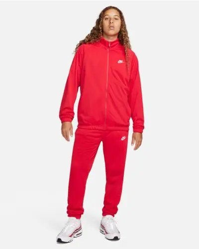 Tuta sportiva Nike Club Fleece Poly Knit Uomo Rosso EKINSPORT