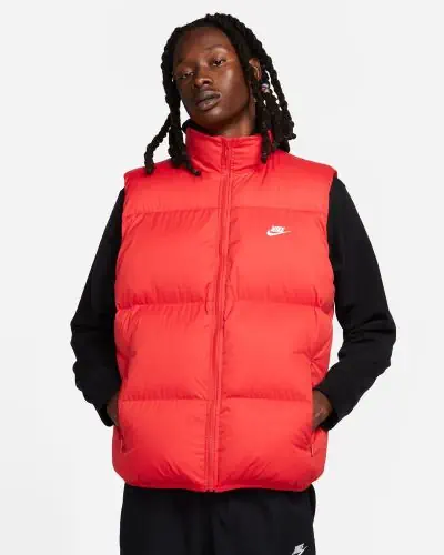 Doudoune sans manches Nike Club Therma FIT Puffer Rouge pour Homme EKINSPORT