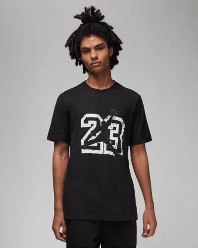 T shirt nike noir jordan best sale