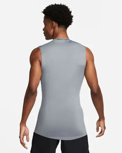 Men s Nike Pro Grey training tank top EKINSPORT