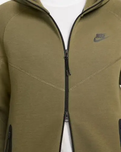 Sweat zippe a capuche Nike Tech Fleece Windrunner Vert Kaki pour Homme EKINSPORT