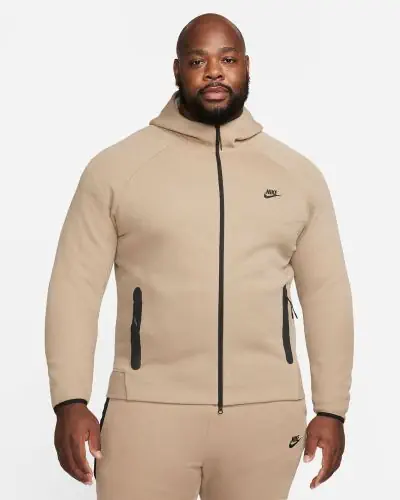 Felpa con cappuccio Nike Tech Fleece Windrunner Beige Uomo EKINSPORT