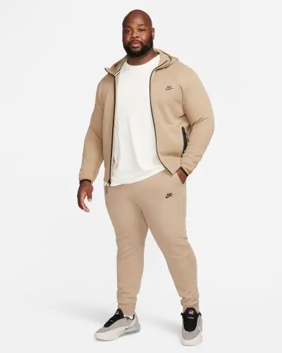 Sweat zippe a capuche Nike Tech Fleece Windrunner Beige pour Homme EKINSPORT
