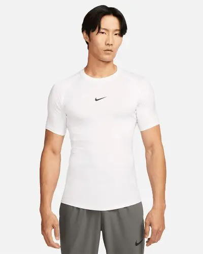Nike Pro Training Top White for Men EKINSPORT