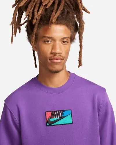 Felpa viola uomo nike discount
