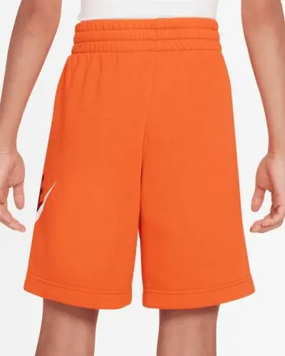 Nike Sportswear Club Fleece Orange White shorts for kids EKINSPORT