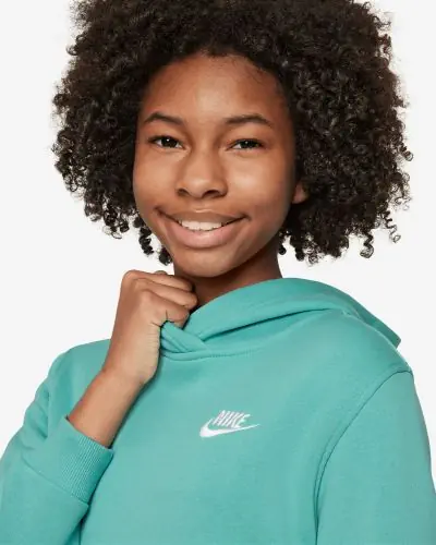 Felpa con cappuccio Nike Sportswear Club da bambino verde EKINSPORT