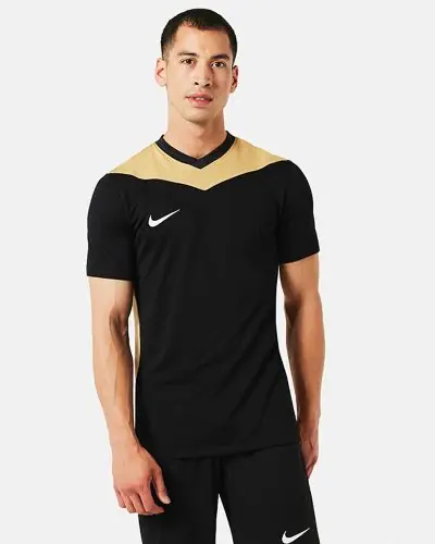 Maglia Nike Park Derby IV nera e oro da uomo EKINSPORT
