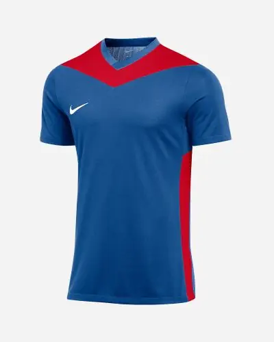 Camiseta Nike Park Derby IV Azul Real y Roja Nino EKINSPORT
