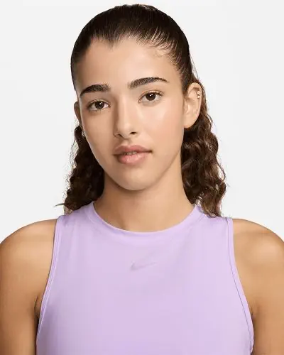 Purple nike crop top store