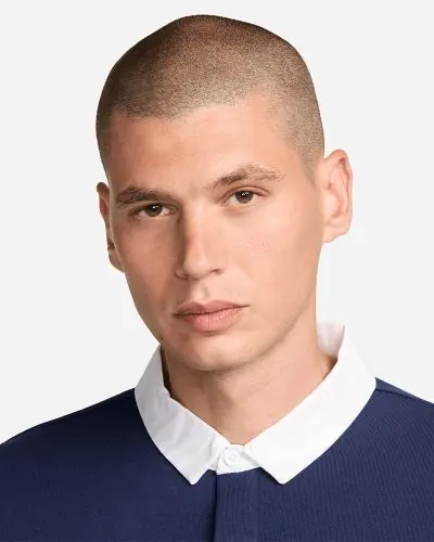 Fleece polo shirt hot sale