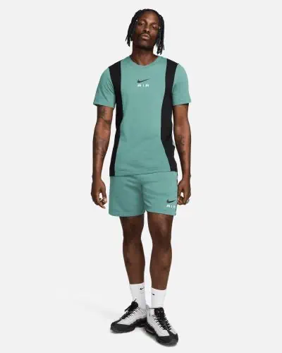 Maglietta Nike Sportswear SW Air verde e nera da uomo EKINSPORT