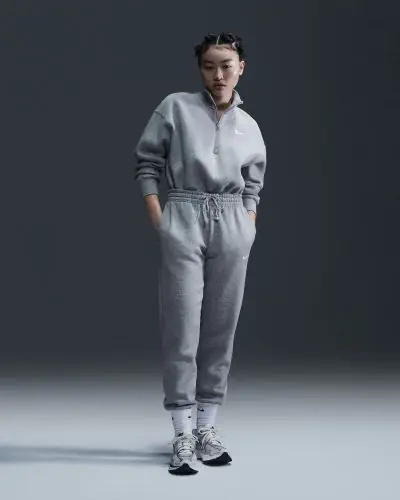 Bas de jogging Nike Sportswear Phoenix Fleece Gris pour femme EKINSPORT