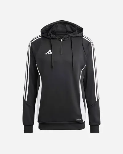Men s Poly Tiro 24 Black Hoodie EKINSPORT