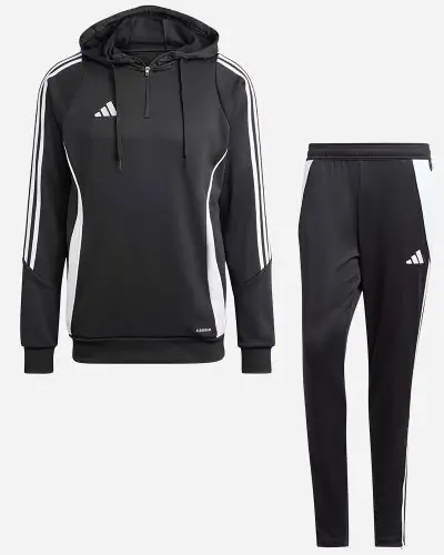 Ensemble adidas Tiro 24 pour Homme. Sweat a capuche Pantalon de survetement 2 pieces EKINSPORT