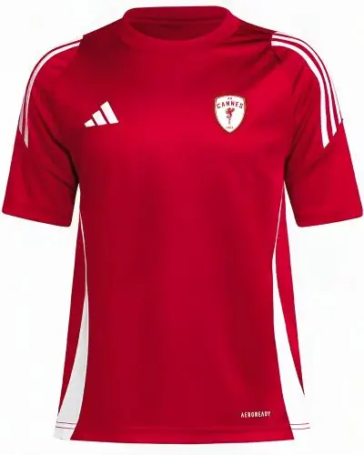 Maillot d entrainement adidas Rouge pour enfant AS Cannes EKINSPORT
