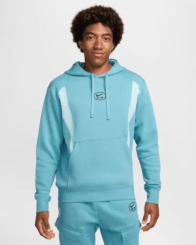Felpa con cappuccio Nike Sportswear Air Turchese Uomo EKINSPORT