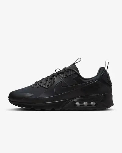 Mens nike air max 90 black leather shop