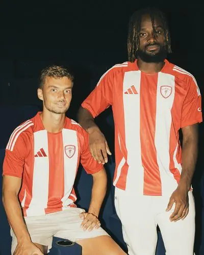 Maillot adidas Rouge Blanc pour homme AS Cannes EKINSPORT