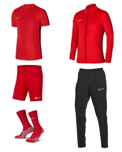 Red nike jogging suit mens store