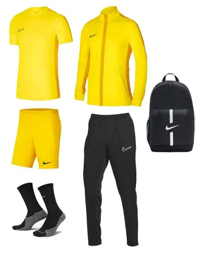 Conjunto Nike Academy 23 para Nino. Chandal Camiseta Pantalon corto Calcetines Mochila EKINSPORT