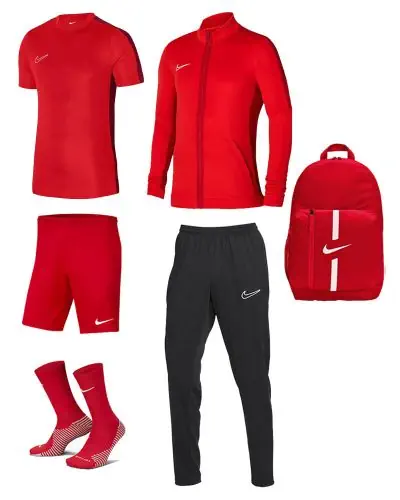 Conjunto Nike Academy 23 para Nino. Chandal Camiseta Pantalon corto Calcetines Mochila EKINSPORT