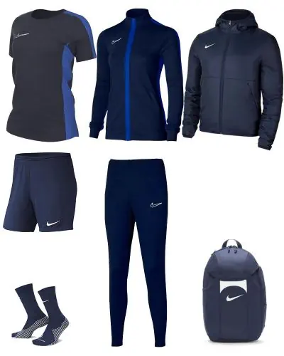 Pack Nike Academy 23 pour Femme. Survetement Maillot Short Chaussettes Parka Sac EKINSPORT