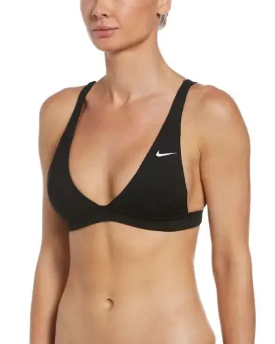 Top de bikini Nike Essential Bralette para mujer NESSC236 001 Negro EKINSPORT
