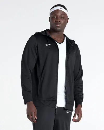 Veste a capuche de basket Nike Team pour Homme NT0205 010 Noir EKINSPORT