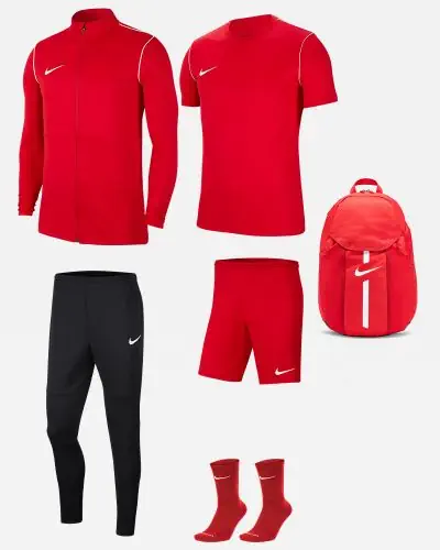 Conjunto Nike Park 20 para Hombre. Chandal Camiseta Pantalon corto Calcetines Mochila EKINSPORT