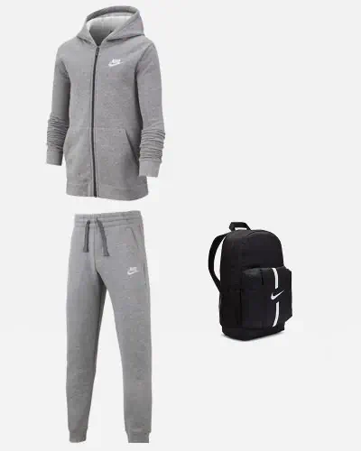 Grey nike jogging suit best sale
