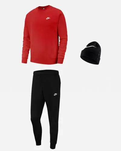 Pack Nike Sportswear pour Homme. Sweat shirt Bas de jogging Bonnet EKINSPORT