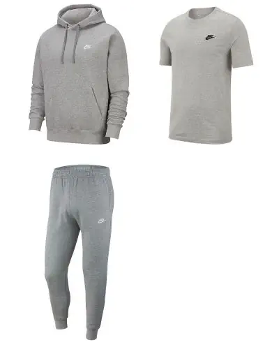 Conjunto Nike Sportswear para Hombre. Sudadera Pantalon de chandal Camiseta EKINSPORT