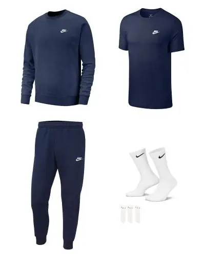 Pack Nike Sportswear pour Homme. Sweat shirt Bas de jogging Tee shirt Chaussettes EKINSPORT
