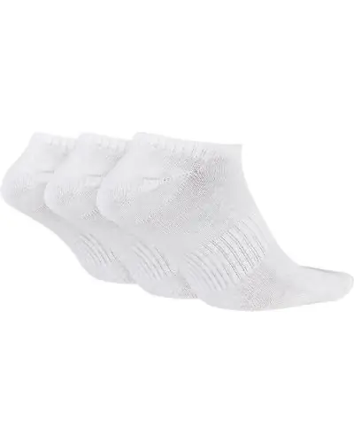 Lot de 3 paires de chaussettes basses Nike Everyday Lightweight SX7678 100 Blanc EKINSPORT