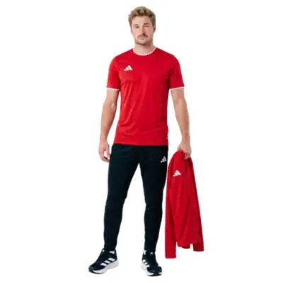 ensemble adidas entrada 26 homme survetement maillot rouge