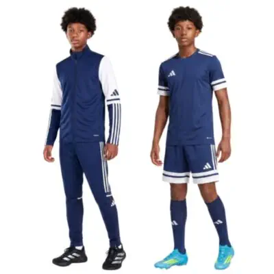 ensemble adidas squadra 25 enfant survetement maillot short chaussettes bleu marine