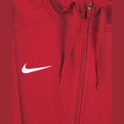 Men's Nike Team Training Full Zip Hoodie Red EKINSPORT
