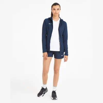 Giacca da allenamento Nike Team Full Zip Hoodie Donna Blu Navy EKINSPORT