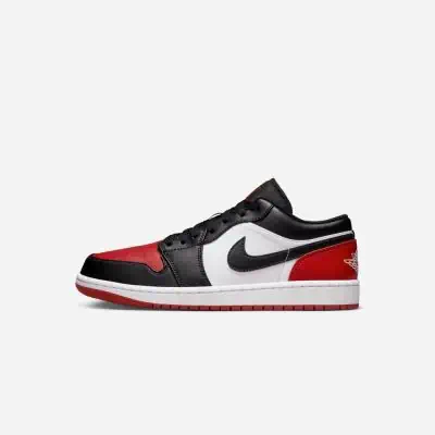 Zapatillas Nike Air Jordan 1 Low Blanco Negro Rojo Hombre EKINSPORT