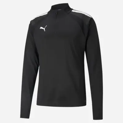 sweat 1 4 zip puma teamliga noir homme 657236 03