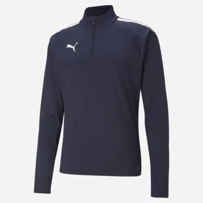 Haut d'entrainement 1/4 Zip Puma teamLIGA pour enfant - 657237-006