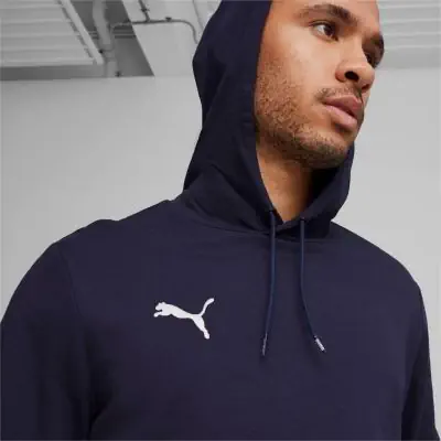 sweat a capuche puma teamgoal bleu marine homme 658618 06