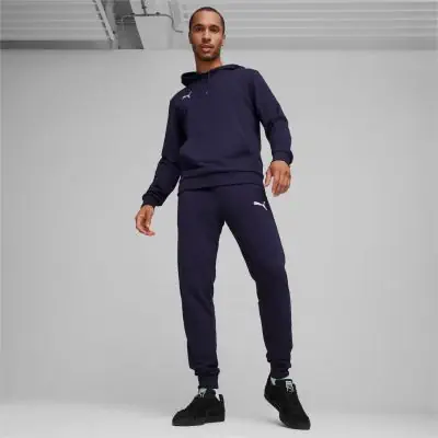 sweat a capuche puma teamgoal bleu marine homme 658618 06