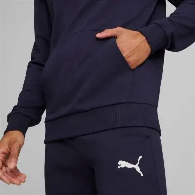 sweat a capuche puma teamgoal bleu marine homme 658618 06